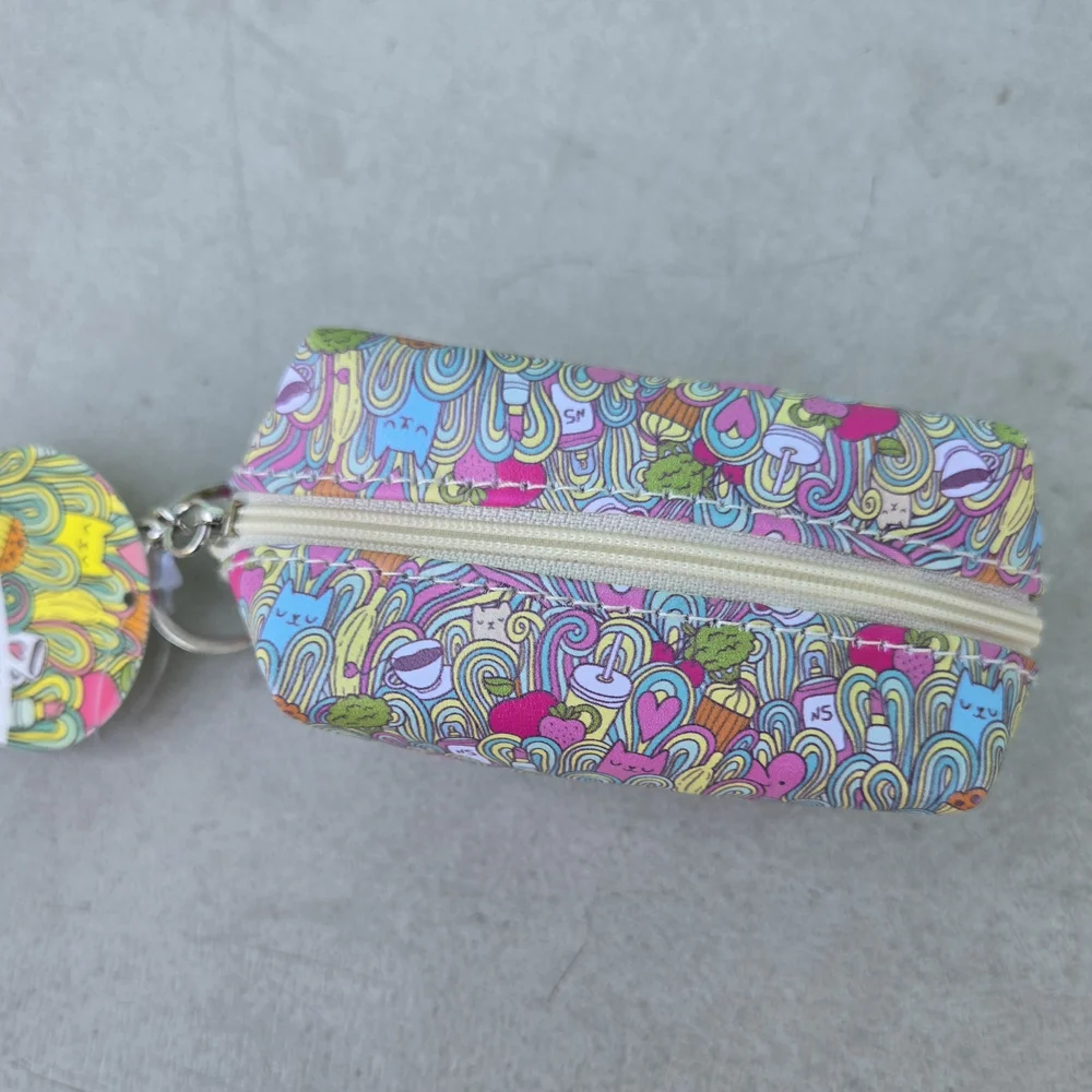 Colorful Patterned Keychain Pouch - Picture 3 of 5
